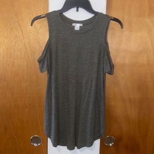 🫒 EUC Bozzolo Cold Shoulder Tunic Top